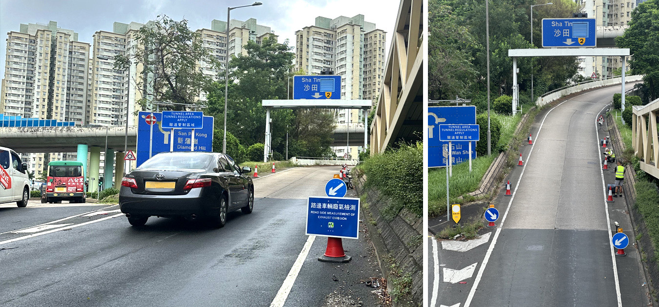 Real-time capture of emissions of vehicle in motion