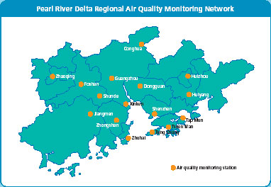 Pearl River Delta Regional Air Quality Monitoring Network