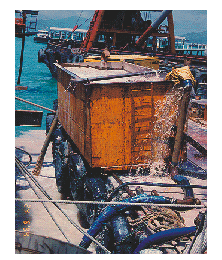 Photo of Retention tank installed to treat polluted water from piling activities.