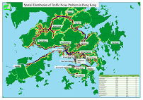Spatial Distribution of Traffic Noise Problem in Hong Kong (Graphical version only)