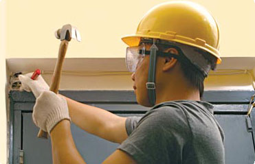 Noise emanates from building renovation activity.