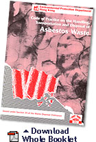 Image of Code of Practice on the Handling, Transportation and Disposal of Asbestos Waste Download Whole Booklet