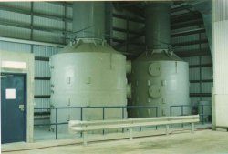 Image of Treated air is flown to the two final scrubbers for further dust and odour removal.