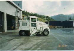 Image of Roads sweeper cleans area inside the station everyday.