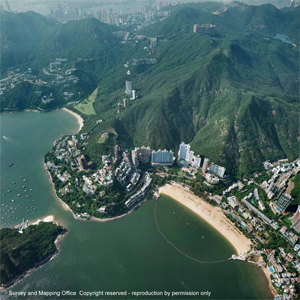 A bird’s eye view of Repulse Bay Beach