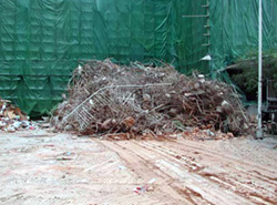 On site segregation of reinforcement