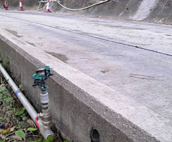 Water sprinkler to maintain the surface of haul road wet