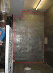 Use of sound insulation layers on walls.