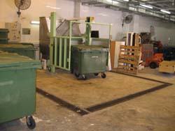 Installation of foul sewers around the area for refuse bin washing