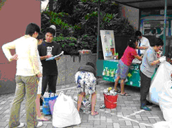 Regular waste-to-gift exchange recycling programme for residents.