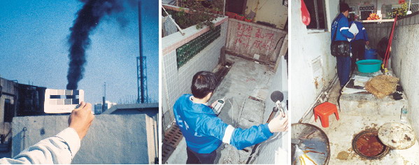 Image of close monitoring of air, noise and water pollution is an important enforcement task