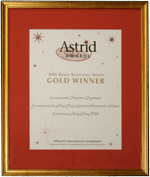 Gold Award in the 15th International ASTRID Awards