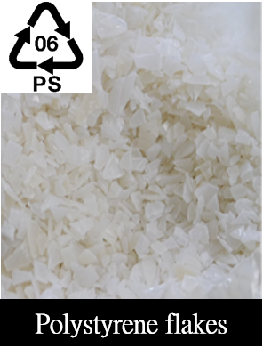 Polystyrene flakes