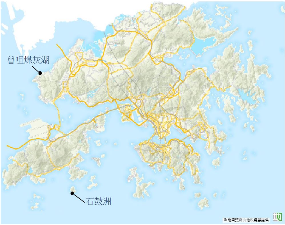 可供考虑兴建设施的地点