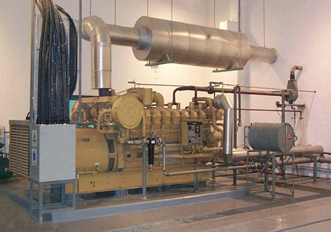 新界东南堆填区的堆填气体发电机图