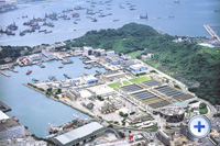 位于昂船洲的污水处理设施建设在...