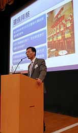 東華三院的吳耀漢先生與會分享採取《最佳可行技術》下的空氣污染控制及各類形的環保拜祭