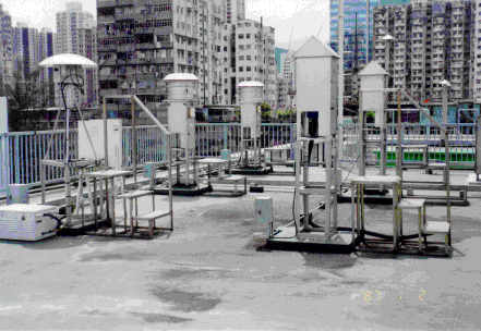 位於荃灣區的一般空氣質素監測站 圖片