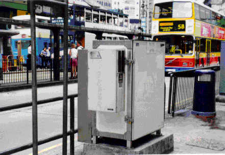 位於銅鑼灣區的路邊空氣質素監測站 圖片