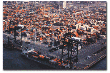 貨櫃碼頭圖片