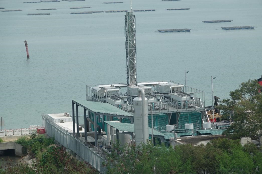 新界西堆填區的堆填氣體發電設施