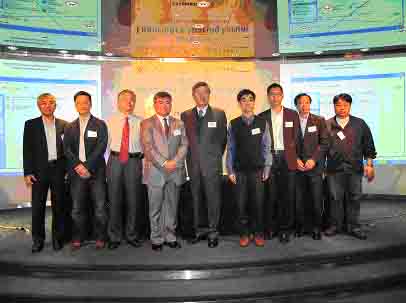 环保署及香港建造商会的代表和讲者合照。