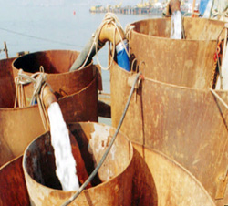 以鑽孔樁柱套管循環廢水