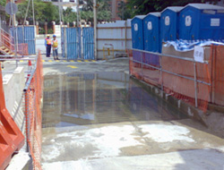 傳統車輪洗滌池