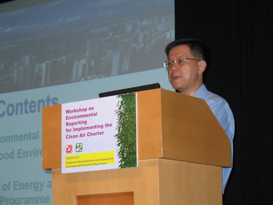香港生產力促進局，環境管理首席顧問方湛樑先生在工作坊上演講