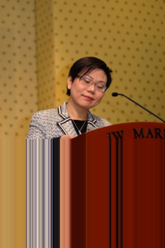 環境局常任秘書長/環境保護署署長王倩儀在研討會上發表開幕致詞
